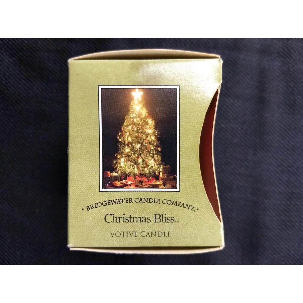 Bridgewater Candle‎ Co Votive Candle Cubes Christmas Bliss 2oz Set of 4 NOS NEW